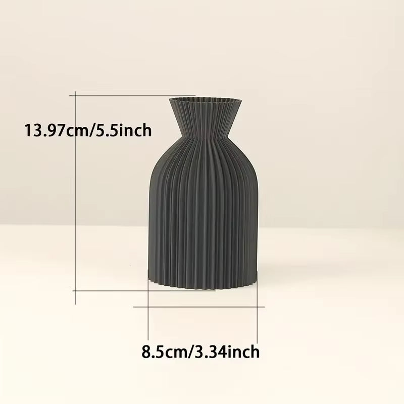 Elegant Black 3D-Printed Vase β Boho Chic Accent for Home & Office Decor πͺ΄